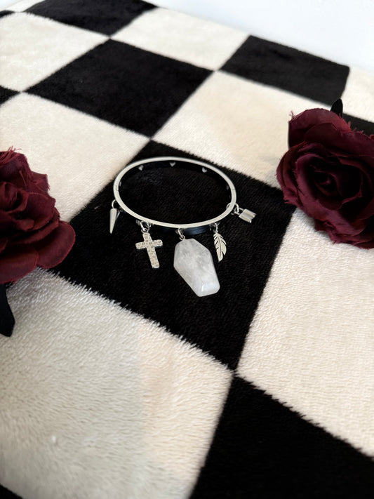 Coffin Charm Bangle
