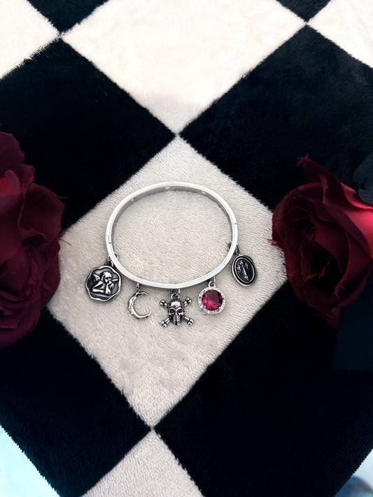 Skull Bangle Bracelet