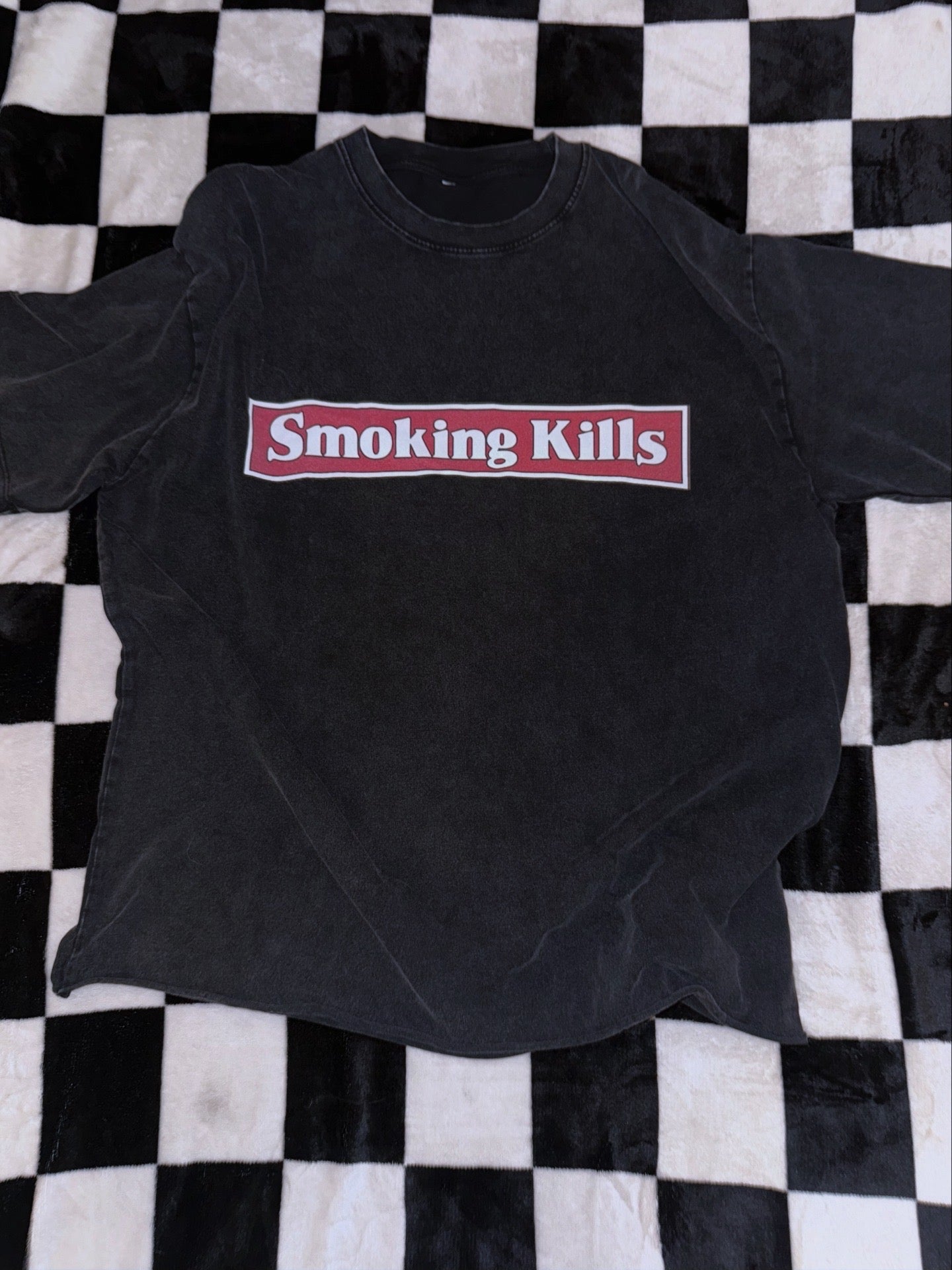 Smoking Kills Tee Snow wash