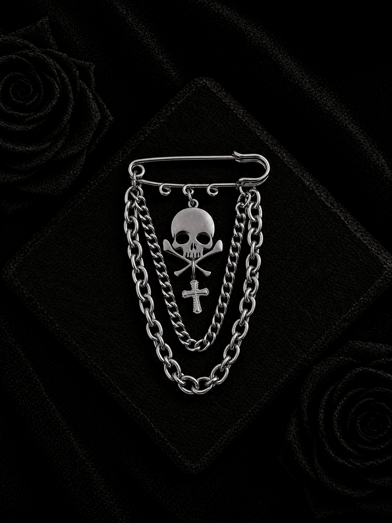 SKULL BROOCH
